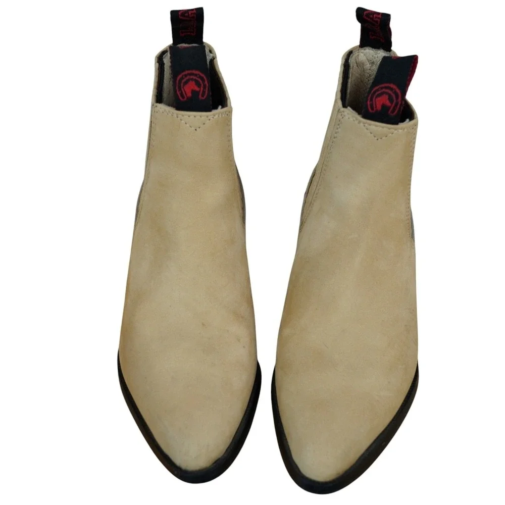 Moreno Romero Chelsea Boots Kids Size 2.5 Leather Western Cowboy Equestrian